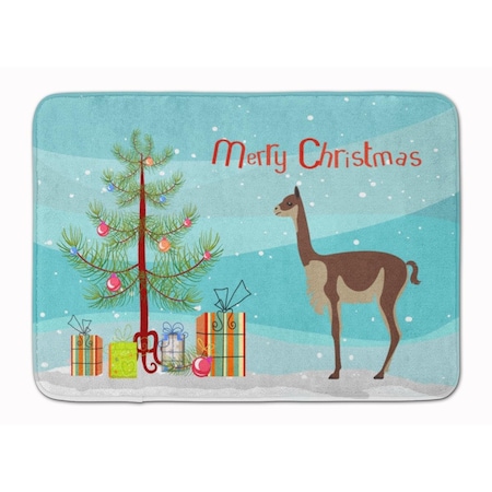 Carolines Treasures Vicugna or Vicuna Christmas Machine Washable Memory Foam Mat BB9284RUG
